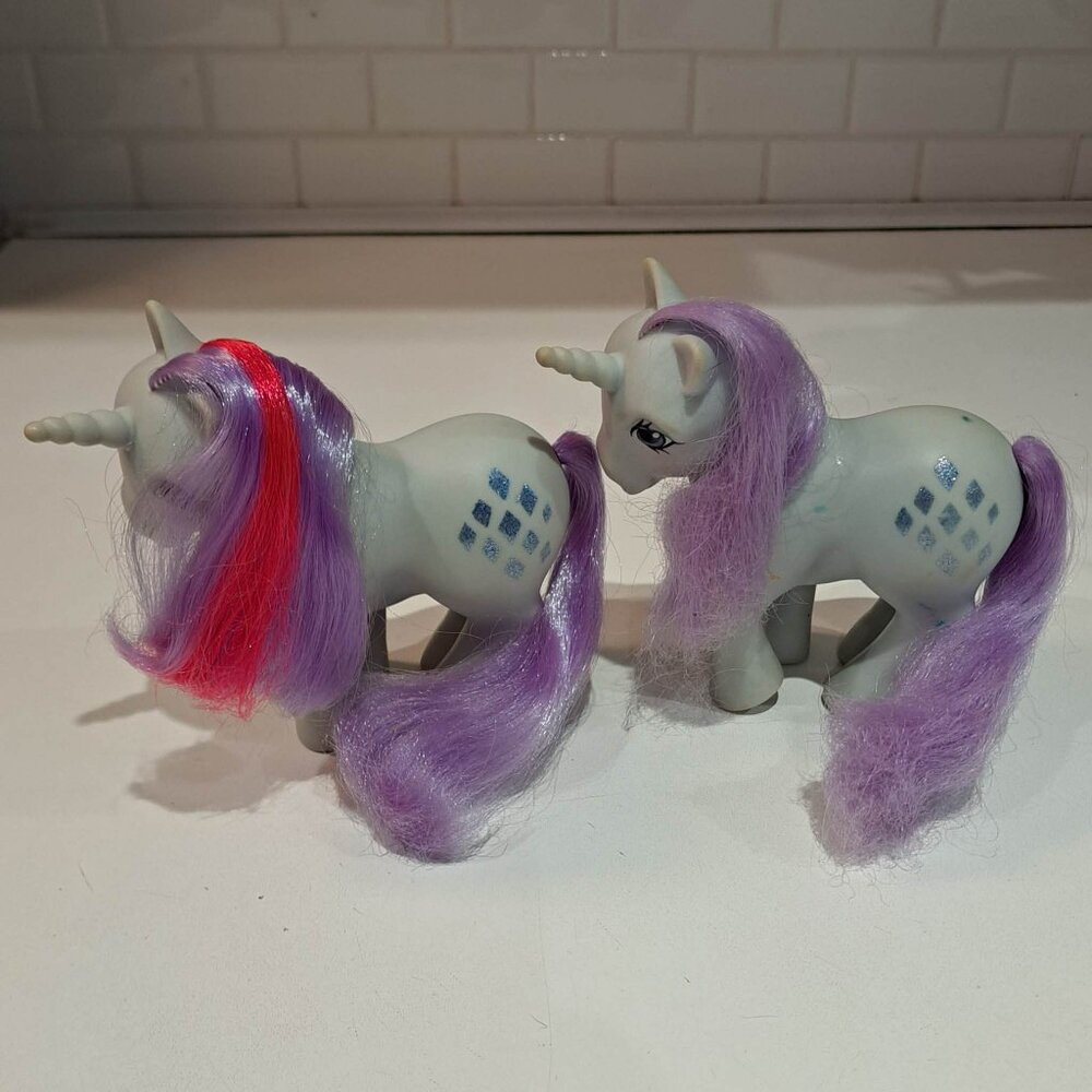 Qty 2 sparkler my little pony vintage pony horse toy - Picture 1 of 7